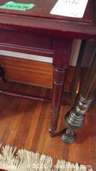 MaxSold Auction: Solid Mahogany Side Table with Turned Spindle Legs D - Toronto (Ontario, Canada) Estate Sale Online Auction - Sparkhall Avenue