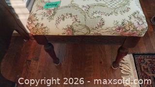 MaxSold Auction: Victorian Ornate Wood & Fabric Footstool B - Toronto (Ontario, Canada) Estate Sale Online Auction - Sparkhall Avenue
