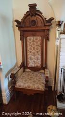 MaxSold Auction: Victorian/Renaissance Revival Oak Armchair, High Back C - Toronto (Ontario, Canada) Estate Sale Online Auction - Sparkhall Avenue