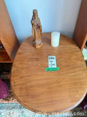 MaxSold Auction: Wood Drop-Leaf Side Table, Candle, Figure B - Toronto (Ontario, Canada) Estate Sale Online Auction - Sparkhall Avenue