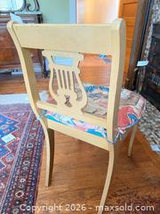MaxSold Auction: Wooden Lyre Back Hepplewhite Style Chair with Padded Seat C - Toronto (Ontario, Canada) Estate Sale Online Auction - Sparkhall Avenue
