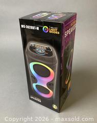 MaxSold Auction: NEW - Portable Bluetooth Speaker with USB Charging and USB input - Toronto (Ontario, Canada) SELLER MANAGED Commercial Liquidation Online Auction - Midland Avenue