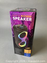 MaxSold Auction: NEW - Portable Bluetooth Speaker with USB Charging and USB input - Toronto (Ontario, Canada) SELLER MANAGED Commercial Liquidation Online Auction - Midland Avenue
