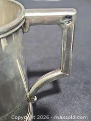 MaxSold Auction: Victorian-Style Silver Plate Tankard with Engraved Floral Pattern, inscription dated  1875 - Hatboro (Pennsylvania, USA) PARTNER MANAGED Estate Sale Online Auction - Jacksonville Road