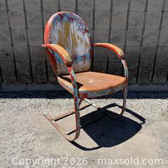 MaxSold Auction: Mid-Century Patio Lounge/Rocking Chair, 1950s  - Toronto (Ontario, Canada) PARTNER MANAGED Reseller Online Auction -  Crouse Road (STORAGE)