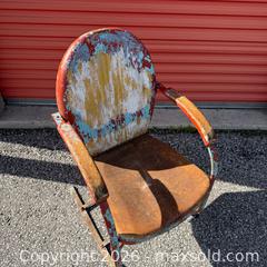 MaxSold Auction: Mid-Century Patio Lounge/Rocking Chair, 1950s  - Toronto (Ontario, Canada) PARTNER MANAGED Reseller Online Auction -  Crouse Road (STORAGE)
