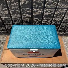 MaxSold Auction: * RARE * Vintage Pepsi Cola Cooler - Aluminum-Padded Top, 1970s  - Toronto (Ontario, Canada) PARTNER MANAGED Reseller Online Auction -  Crouse Road (STORAGE)
