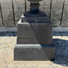 MaxSold Auction: Vintage Cast Iron Urn With Pedestal Base - B  - Toronto (Ontario, Canada) PARTNER MANAGED Reseller Online Auction -  Crouse Road (STORAGE)