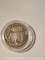 MaxSold Auction: 2007 Zodiac Pig Silver coin - Vancouver (British Columbia, Canada) SELLER MANAGED Downsizing Online Auction - West 6th Avenue (CONDO)