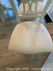 MaxSold Auction: 4 Dining Chairs with Fabric Seats  - Gananoque (Ontario, Canada) SELLER MANAGED Downsizing Online Auction -  Windsor Drive