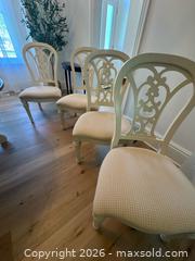 MaxSold Auction: 4 Dining Chairs with Fabric Seats  - Gananoque (Ontario, Canada) SELLER MANAGED Downsizing Online Auction -  Windsor Drive