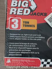 MaxSold Auction: NEW Big Red Jacks 3-Tone SUV Trolley Jack - Cobourg (Ontario, Canada) SELLER MANAGED Downsizing Online Auction - Division Street