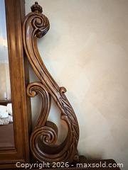 MaxSold Auction: Ornate Cherry-Finish Dresser with Matching Mirror - Vancouver (British Columbia, Canada) SELLER MANAGED Moving Online Auction - West 11th Avenue