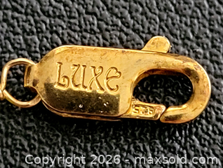 MaxSold Auction: Vintage 14K Gold Necklace with Multi-Colored Gemstone Drops – Marked 585 - Newmarket (Ontario, Canada) SELLER MANAGED Downsizing Online Auction - Amberlee Court