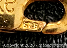 MaxSold Auction: Vintage 14K Gold Necklace with Multi-Colored Gemstone Drops – Marked 585 - Newmarket (Ontario, Canada) SELLER MANAGED Downsizing Online Auction - Amberlee Court