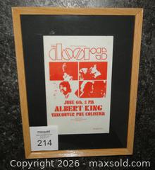 MaxSold Auction: Vintage 1970 Original “The Doors” West Coast Promotions Hand Bill - Vancouver June 6th, 8pm - Vancouver PNE Coliseum - Delta (British Columbia, Canada) SELLER MANAGED Downsizing Online Auction - Norum Place