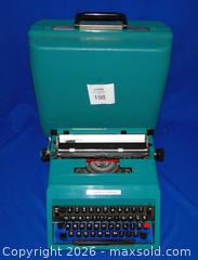 MaxSold Auction: Vintage MCM 1960’s 1970’s Olivetti Studio 45 Manual Typewriter with Case - As Is  - Delta (British Columbia, Canada) SELLER MANAGED Downsizing Online Auction - Norum Place