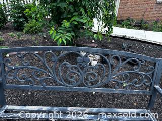 MaxSold Auction: Metal Garden Bench. (1 of 2) - Bel Air (Maryland, USA) SELLER MANAGED Estate Sale Online Auction -  Lundy Lane