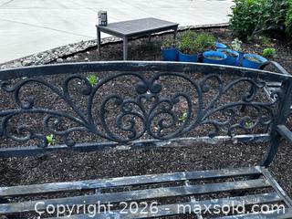 MaxSold Auction: Metal Garden Bench (2nd of 2) - Bel Air (Maryland, USA) SELLER MANAGED Estate Sale Online Auction -  Lundy Lane