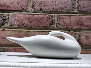 MaxSold Auction: Miniature Swan Decoy by Capt Bob Jobes of Havre de Grace MD (c 2008) - Bel Air (Maryland, USA) SELLER MANAGED Estate Sale Online Auction -  Lundy Lane