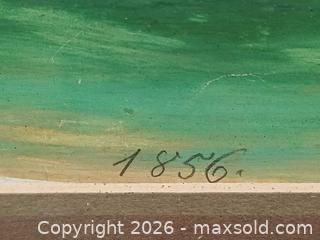 MaxSold Auction: Antique Original Watercolor Dated 1856 - Toronto (Ontario, Canada) PARTNER MANAGED Reseller Online Auction - Queen Street West