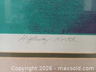 MaxSold Auction: 'Highway North' Limited Edition Silkscreen by Canadian Artist Vesa Peltonen Signed  - Toronto (Ontario, Canada) PARTNER MANAGED Reseller Online Auction - Queen Street West