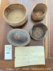 MaxSold Auction: Assorted Northwest Coast / Tribal Woven Baskets, Set - Vancouver (British Columbia, Canada) PARTNER MANAGED Estate Sale Online Auction - West 13th Avenue