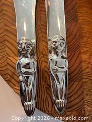 MaxSold Auction: Bates & Son Silver Plated Salad Servers with bowl and chopping board  - Vancouver (British Columbia, Canada) PARTNER MANAGED Estate Sale Online Auction - West 13th Avenue