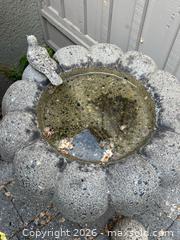 MaxSold Auction: Concrete Cast Stone Pedestal Birdbath with Bird and Rabbit - Vancouver (British Columbia, Canada) PARTNER MANAGED Estate Sale Online Auction - West 13th Avenue