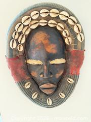 MaxSold Auction: Framed Shadowbox with Zuni-Style Fetishes, African Mask & Fabric Pouch - Vancouver (British Columbia, Canada) PARTNER MANAGED Estate Sale Online Auction - West 13th Avenue