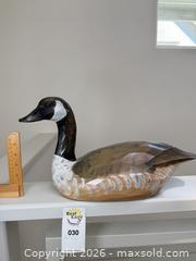 MaxSold Auction: Hand-Painted Wooden Canada Goose Decoy, 20 in - Vancouver (British Columbia, Canada) PARTNER MANAGED Estate Sale Online Auction - West 13th Avenue