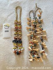 MaxSold Auction: Lot of 2 Southwestern Turquoise & Shell Multi-Strand Necklaces - Vancouver (British Columbia, Canada) PARTNER MANAGED Estate Sale Online Auction - West 13th Avenue
