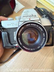 MaxSold Auction: Minolta SR-T 101 35mm SLR with 55mm f/1.7 & 28mm f/2.5 - Vancouver (British Columbia, Canada) PARTNER MANAGED Estate Sale Online Auction - West 13th Avenue