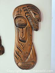 MaxSold Auction: Northwest Coast Style Carved Wood Wall Plaque, Brown - Vancouver (British Columbia, Canada) PARTNER MANAGED Estate Sale Online Auction - West 13th Avenue