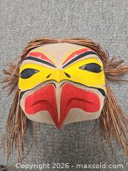 MaxSold Auction: Set of 2 Northwest Coast Style Wood Masks with Raffia - Vancouver (British Columbia, Canada) PARTNER MANAGED Estate Sale Online Auction - West 13th Avenue
