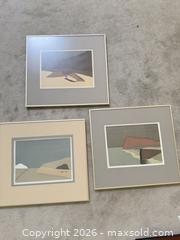 MaxSold Auction: Set of 3 Toni Onley Limited-Edition Signed Framed Art Prints - Vancouver (British Columbia, Canada) PARTNER MANAGED Estate Sale Online Auction - West 13th Avenue