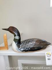 MaxSold Auction: Signed Percy Gerald Bicknell Loon Decoy,1989 - Vancouver (British Columbia, Canada) PARTNER MANAGED Estate Sale Online Auction - West 13th Avenue