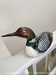 MaxSold Auction: Signed Percy Gerald Bicknell Loon Decoy,1989 - Vancouver (British Columbia, Canada) PARTNER MANAGED Estate Sale Online Auction - West 13th Avenue