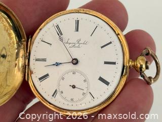 MaxSold Auction: Antique 14K Gold Jacques Roulet Pocket Watch - Toronto (Ontario, Canada) PARTNER MANAGED Estate Sale Online Auction - Merton Street