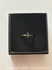 MaxSold Auction: Dainty 14K Gold Ring with Marquise Cut Sapphire  - North Dundas (Ontario, Canada) SELLER MANAGED Downsizing Online Auction - Moffat Street