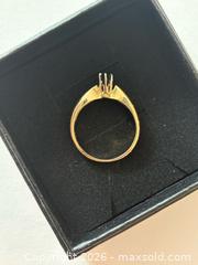 MaxSold Auction: Dainty 14K Gold Ring with Marquise Cut Sapphire  - North Dundas (Ontario, Canada) SELLER MANAGED Downsizing Online Auction - Moffat Street