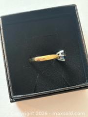 MaxSold Auction: Dainty 14K Gold Ring with Marquise Cut Sapphire  - North Dundas (Ontario, Canada) SELLER MANAGED Downsizing Online Auction - Moffat Street
