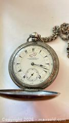 MaxSold Auction: old longines 800 silver cased pocketwatch. arabic writing on dial and says constanopol !   - North Dundas (Ontario, Canada) SELLER MANAGED Downsizing Online Auction - Moffat Street