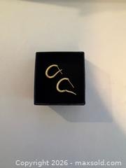 MaxSold Auction: Tested 10K Gold Earrings with Small Diamonds - North Dundas (Ontario, Canada) SELLER MANAGED Downsizing Online Auction - Moffat Street