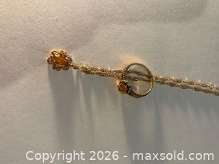 MaxSold Auction: Vintage Set 10K Gold Chain, Pendant, and Ring with Stunning Topaz Stones - North Dundas (Ontario, Canada) SELLER MANAGED Downsizing Online Auction - Moffat Street