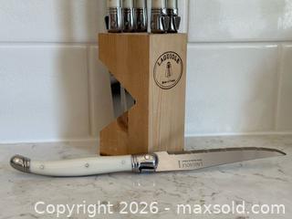 MaxSold Auction: Laguiole steak knife set - Nanaimo (British Columbia, Canada) SELLER MANAGED Estate Sale Online Auction -  Elizabeth Street