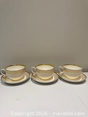 MaxSold Auction: 3 Cartier 'La Maison Des Must' Breakfast Cups & Saucers - Toronto (Ontario, Canada) SELLER MANAGED Downsizing Online Auction - Heathdale Road