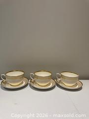 MaxSold Auction: 3 Cartier 'La Maison Des Must' Breakfast Cups & Saucers - Toronto (Ontario, Canada) SELLER MANAGED Downsizing Online Auction - Heathdale Road