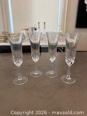 MaxSold Auction: 4 Cartier La Maison Du Prince Champagne Flutes - Toronto (Ontario, Canada) SELLER MANAGED Downsizing Online Auction - Heathdale Road