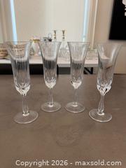 MaxSold Auction: 4 Cartier La Maison Du Prince Champagne Flutes - Toronto (Ontario, Canada) SELLER MANAGED Downsizing Online Auction - Heathdale Road